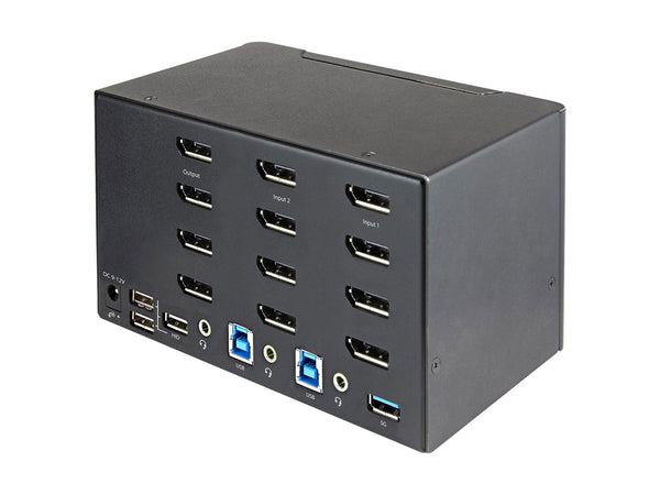 Monitors.com Quad DisplayPort KVM Switch with EDID Support (M4DP)