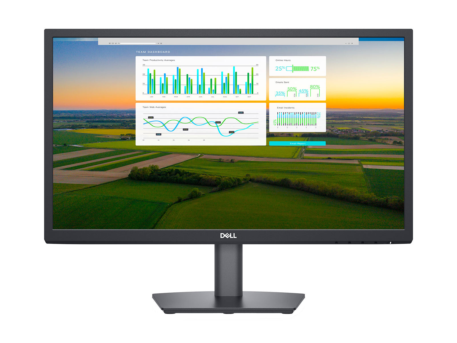 Dell E2222H 21.5" Full HD 1920 x 1080 Color LED Display Monitor (C2VGC) Monitors.com 