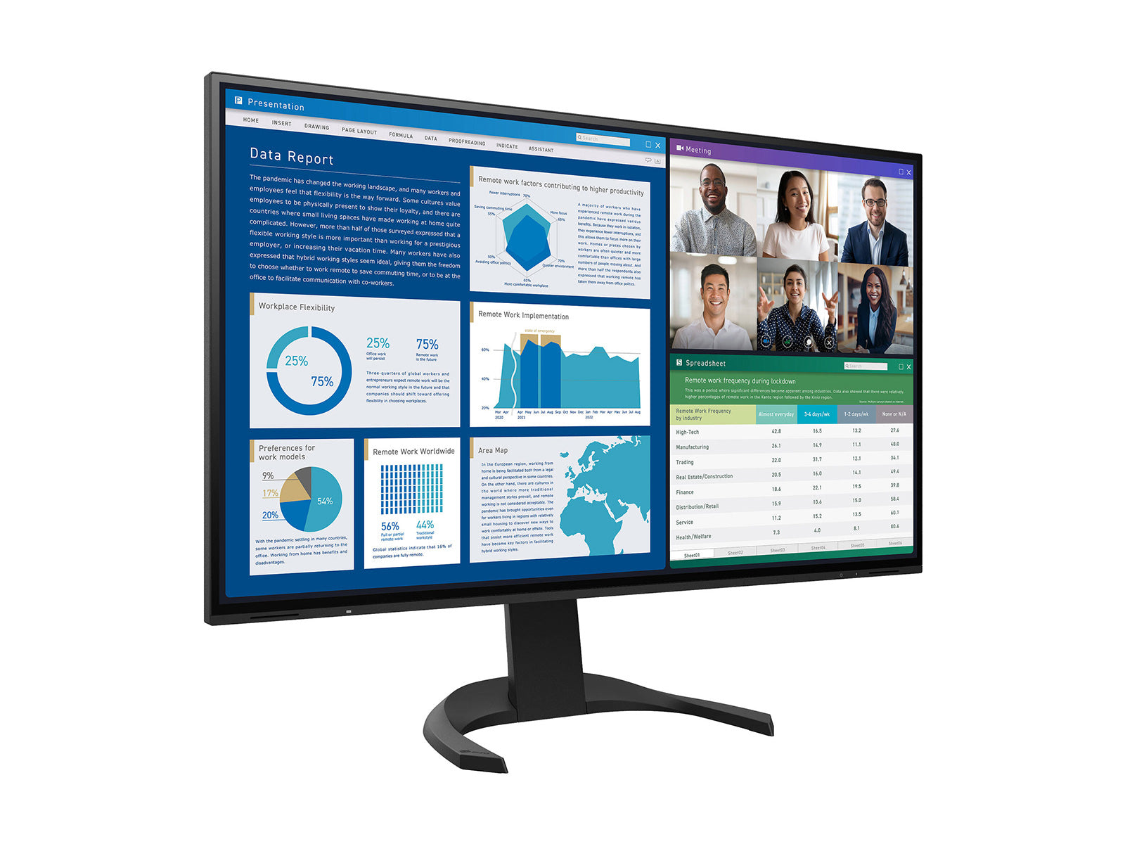 Eizo FlexScan EV3240X 31.5" 4K UHD 3840 x 2160 Display Monitor (EV3240X-BK)