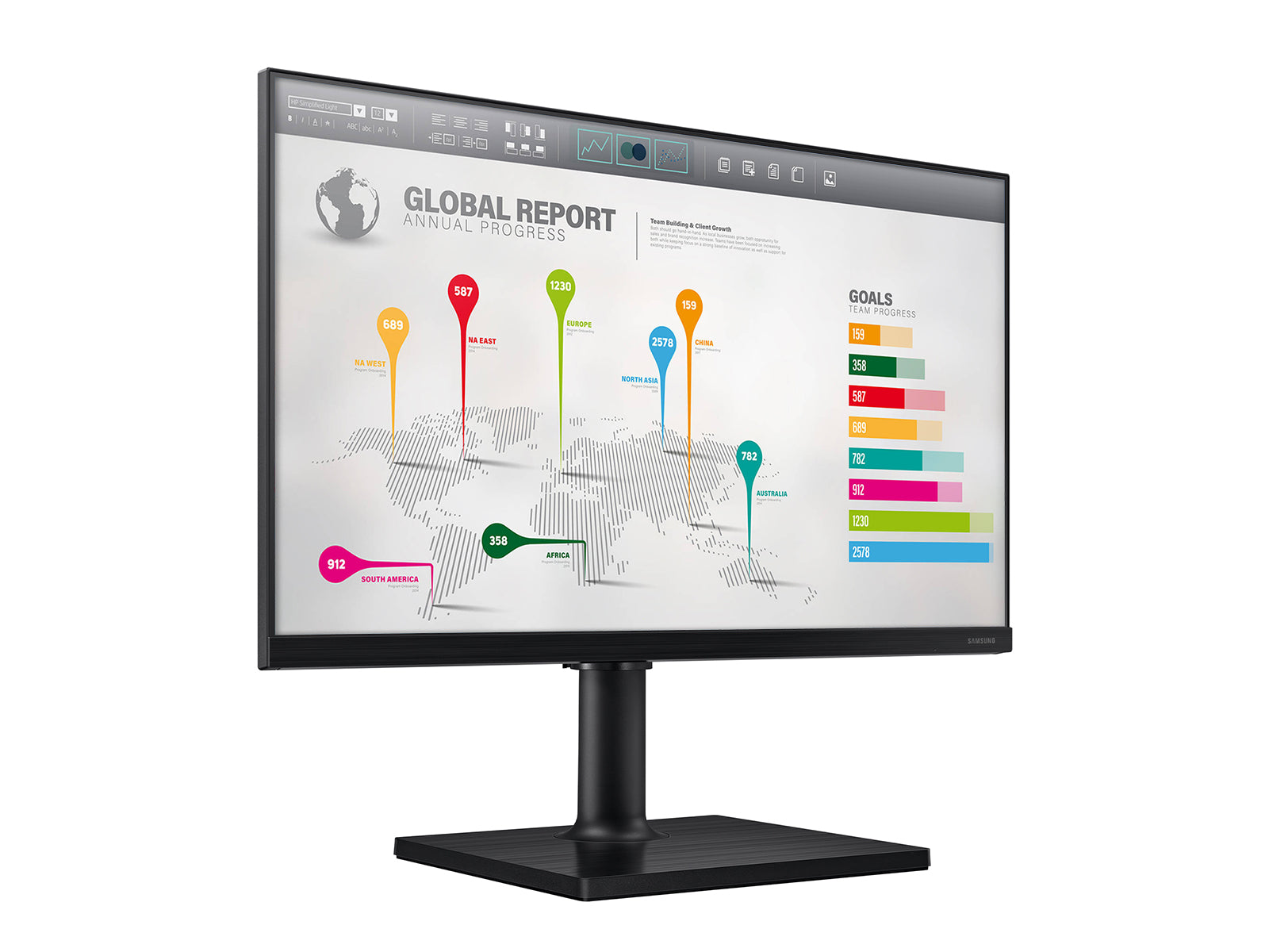 Samsung Business Class FT45 27" Full HD 1920 x 1080 Color LED Display Monitor (F27T450FQN)