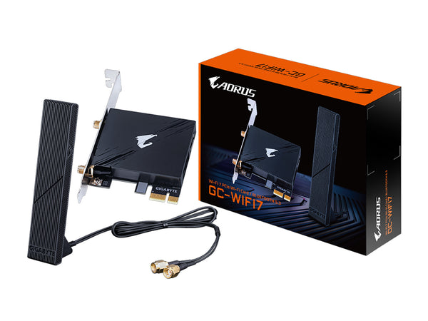 Gigabyte WiFi 7 GC-WIFI7 2x2 802.11be Tri-Band | WiFi Bluetooth 5.3 | PCIe Wireless Card