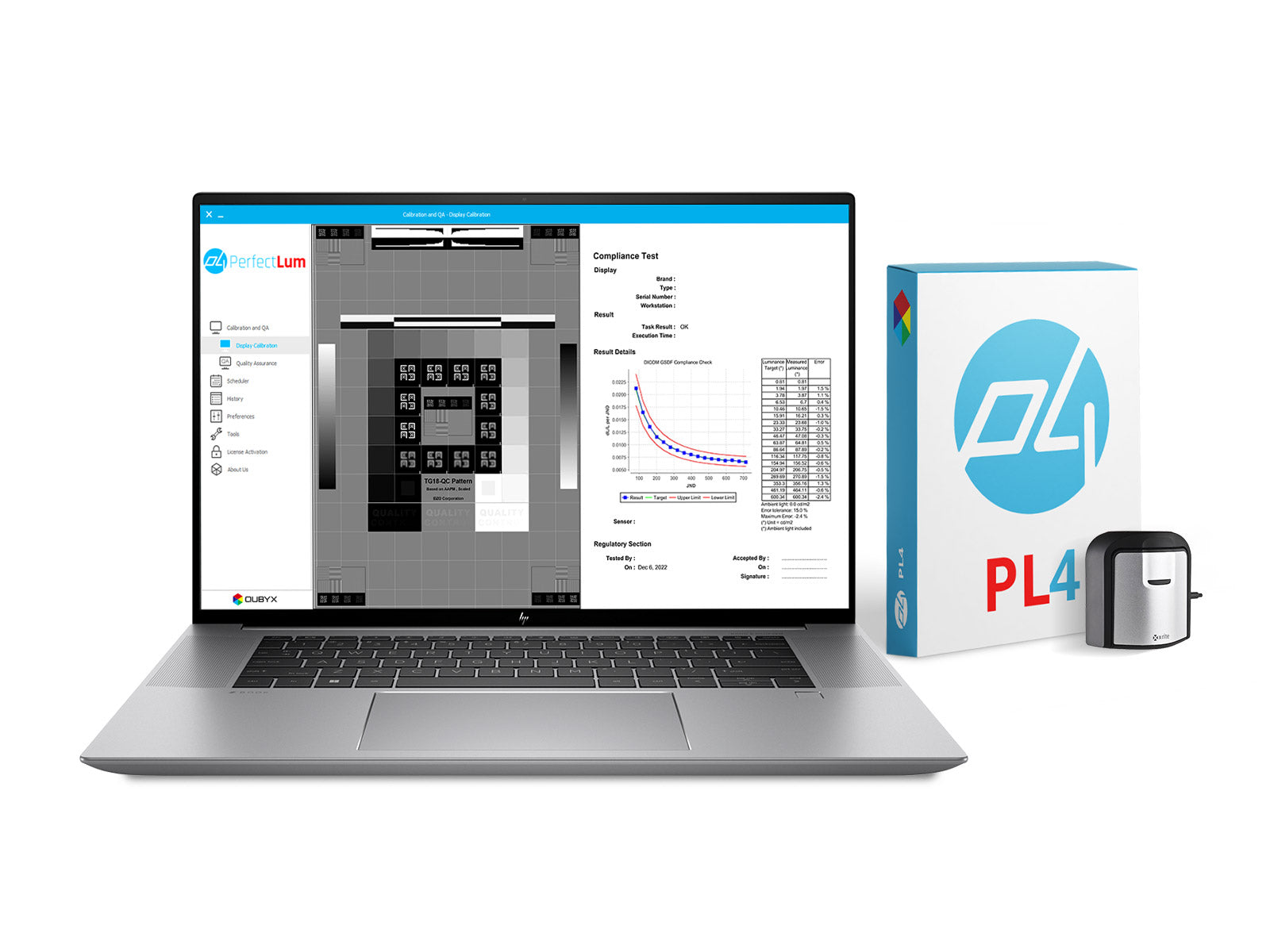 محطة قراءة المراجعة السريرية الكاملة | شاشتا مراجعة سريرية ملونة مقاس 27 بوصة من LG بدقة 8 ميجابكسل | HP ZBook Studio 16 G9 | ميكروفون الإملاء | حزمة معايرة PerfectLUM (LGHP16G9)