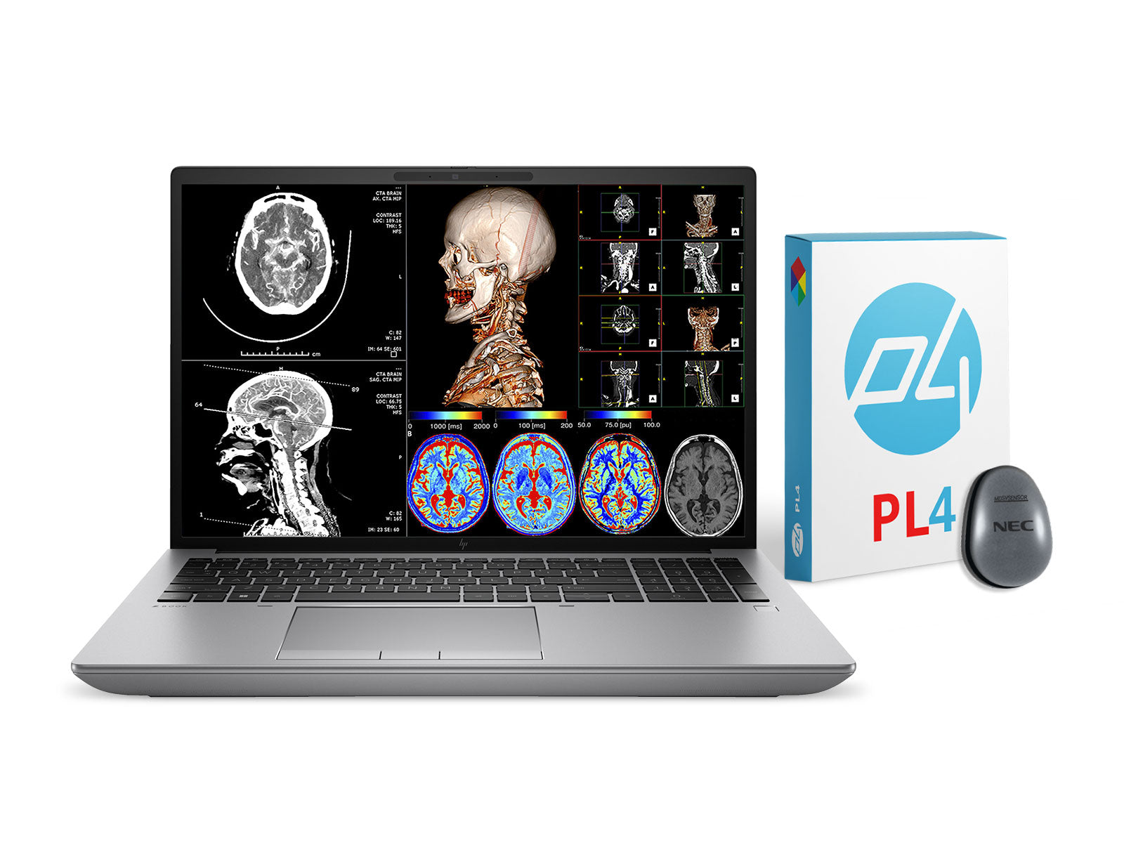 Estação de trabalho de radiologia móvel HP ZBook Fury 16 G9 | 16" 9MP 4K UHD DICOM Calibrado | Núcleo i7-12800HX @ 4.80GHz | 16 núcleos | 32 GB DDR5 | SSD NVMe de 1 TB | Radeon Pro W6600M 8GB | Wi-Fi 6 | Win10-11 Profissional