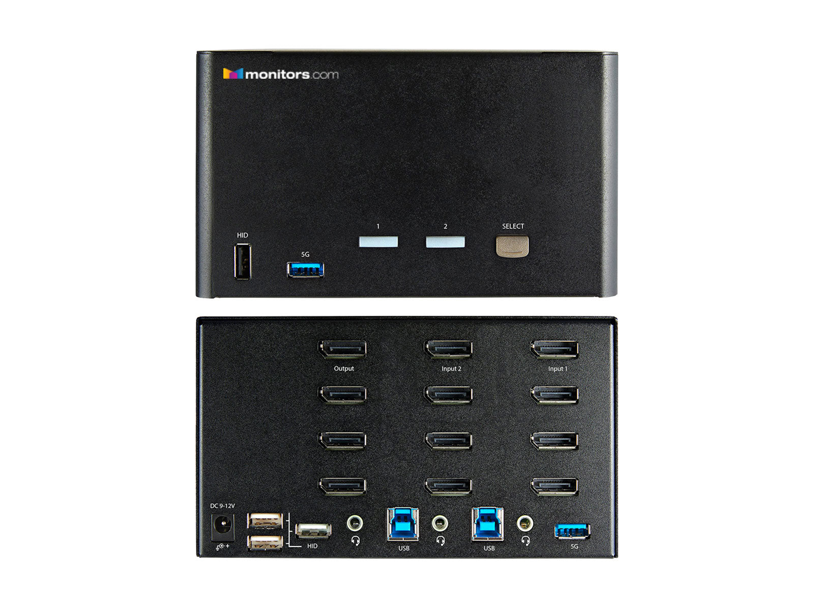 Monitors.com Quad DisplayPort KVM-Switch mit EDID-Unterstützung (M4DP)