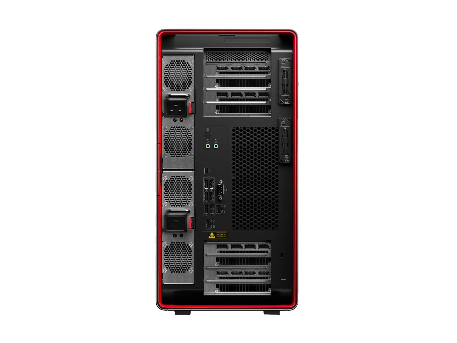 Lenovo محطة عمل ThinkStation PX | انتل Xeon فضي 4410T @ 4.00 جيجا هرتز | 10 نواة | 256 جيجابايت ECC DDR5 | 2 تيرابايت NVMe SSD | RTX 4090 سعة 24 جيجابايت | Win10-11 برو