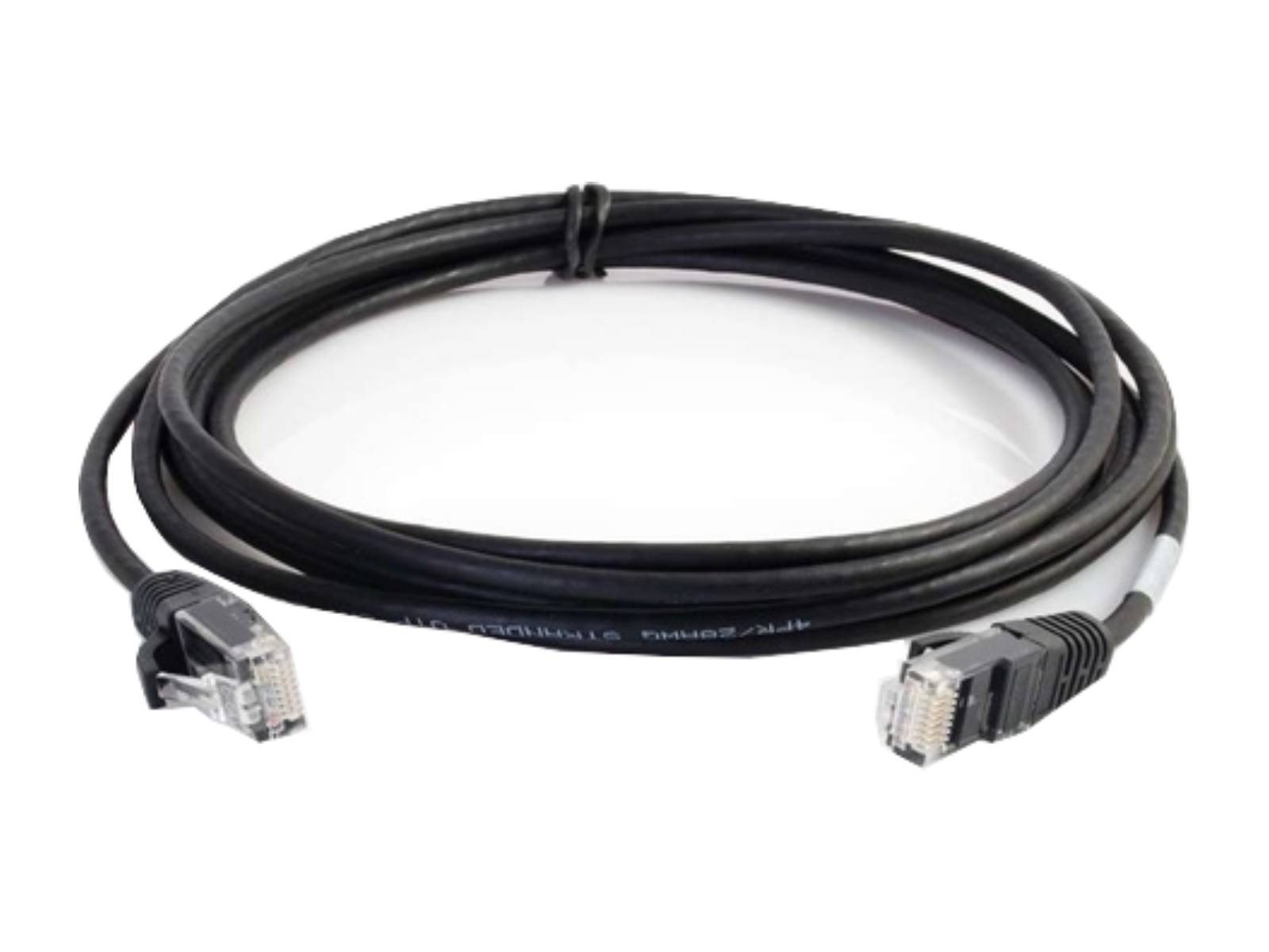 Monitors.com Cat6 Snagless Unshielded Slim Ethernet Network Patch Cable 10ft (Black)