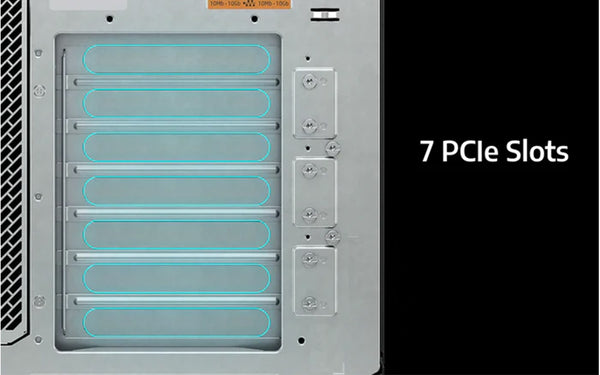 Versatile Expansion with 7 PCIe Slots