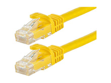 Monitors.com Cavo patch UTP Cat5E senza attorcigliamenti 3 metri (Giallo)