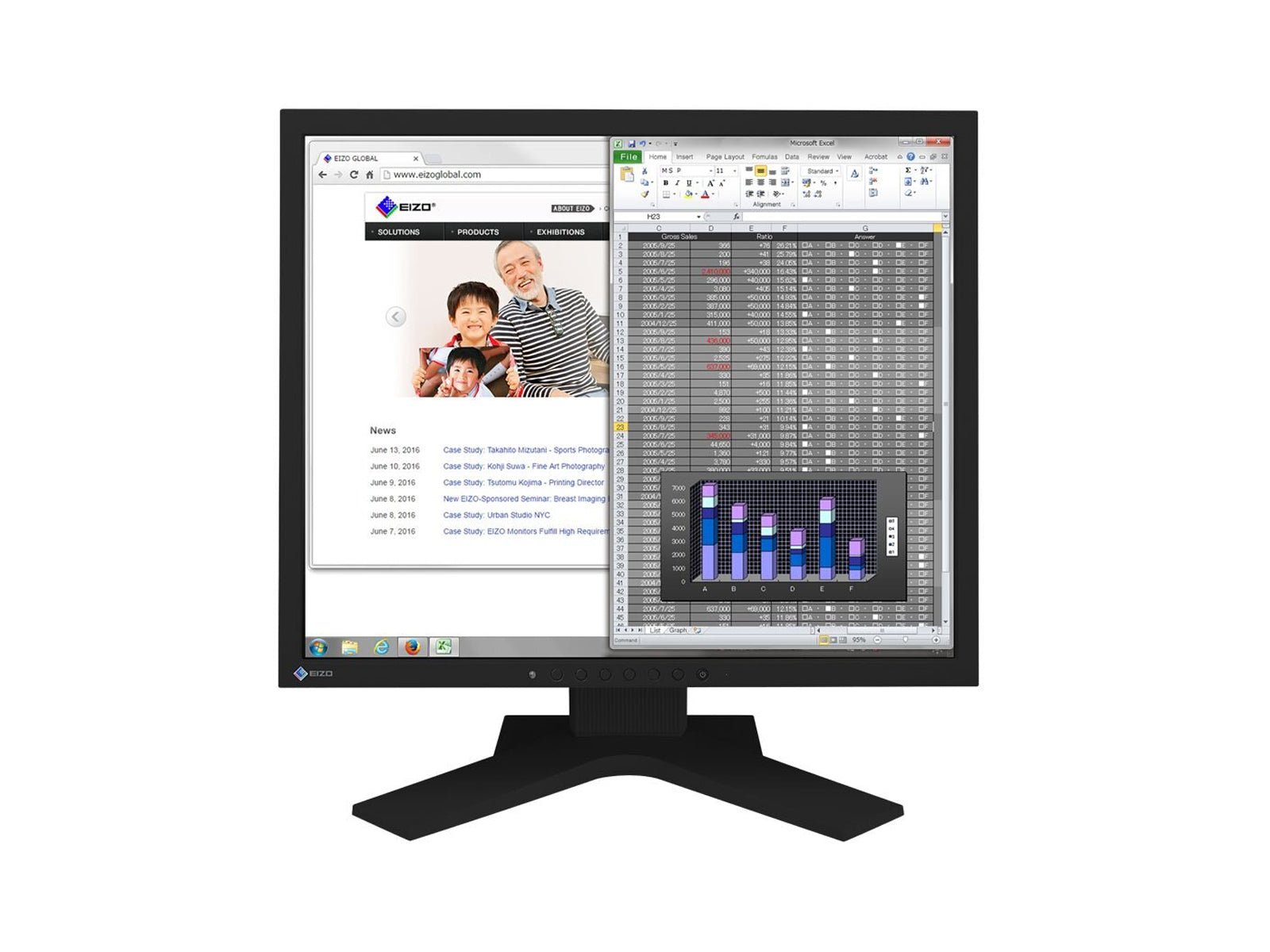 Eizo FlexScan S1934H 19" Color LED Display Monitor (S1934H-BK) Monitors.com 